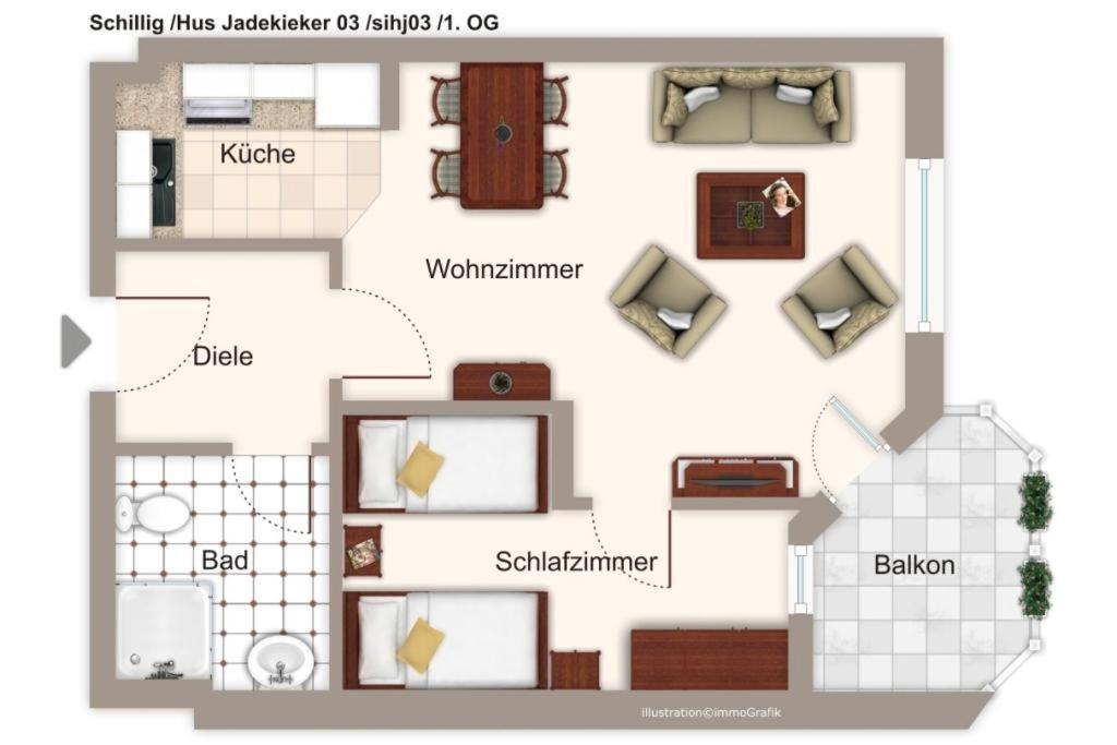 Hus Jadekieker Hus Jadekieker 03 Lägenhet Schillig Exteriör bild